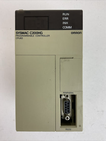 OMRON C200HG-CPU63-E CPU UNIT SYSMAC C200HG PROGRAMMABLE CONTROLLER CPU630