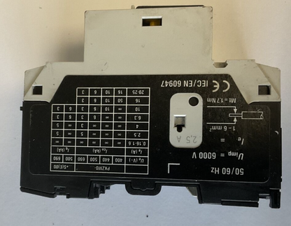 MOELLER PKZM0-2.5 CIRCUIT BREAKER MOTOR SER.3(1)  SER.2(1) 600VAC ***LOTOF2***5