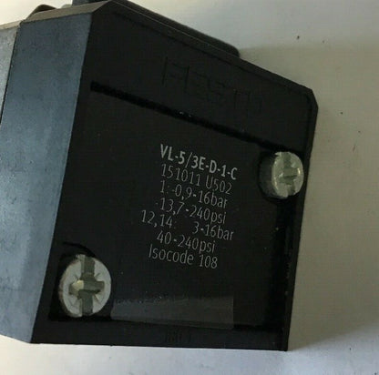 FESTO VL-5/3E-D-1-C PNEUMATIC VALVE5