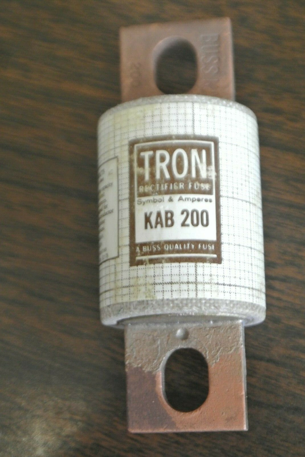 BOX of 5 / BUSSMANN / TRON KAB200 RECTIFIER FUSE / 250V / 200A / NEW SURPLUS0
