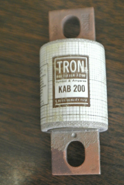 BOX of 5 / BUSSMANN / TRON KAB200 RECTIFIER FUSE / 250V / 200A / NEW SURPLUS0