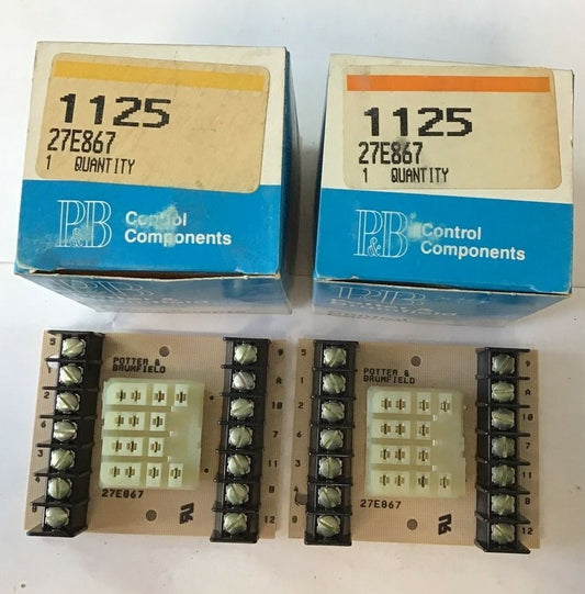 POTTER & BRUMFIELD 27E867 RELAY SOCKET***LOTOF2*** 0