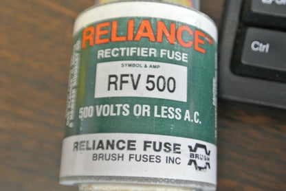RELIANCE RFV500 RECTIFIER / SEMICONDUCTOR FUSE / 500A / 500V / NEW SURPLUS1