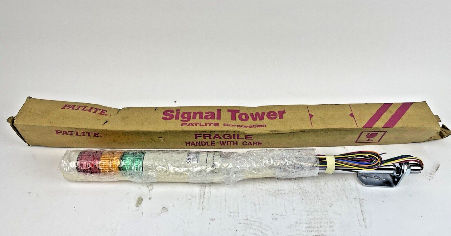 PATLITE - LCE-02FB - RYG BEACON SIGNAL TOWER - 0.2A, 24V AC/DC - POLE MOUNT0