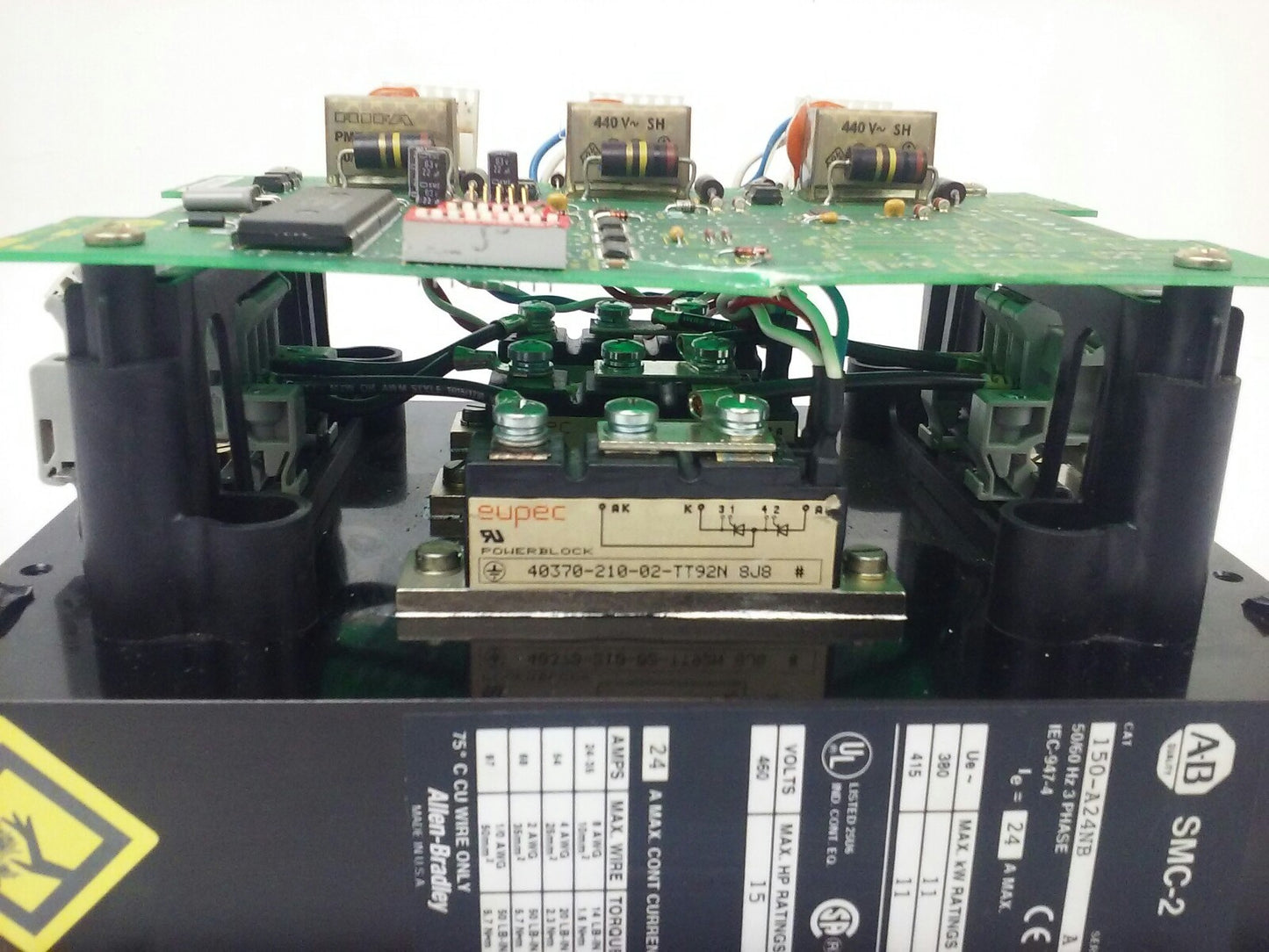 ALLEN-BRADLEY SMC-2 150-A24NB SER. A MOTOR CONTROLLER 50/60Hz 3PH IEC-947-4 8