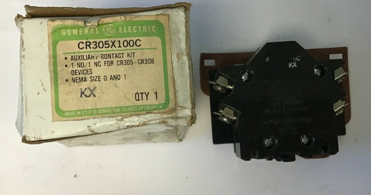 GENERAL ELECTRIC CR305X100C AUXILIARY CONTACT KIT 0
