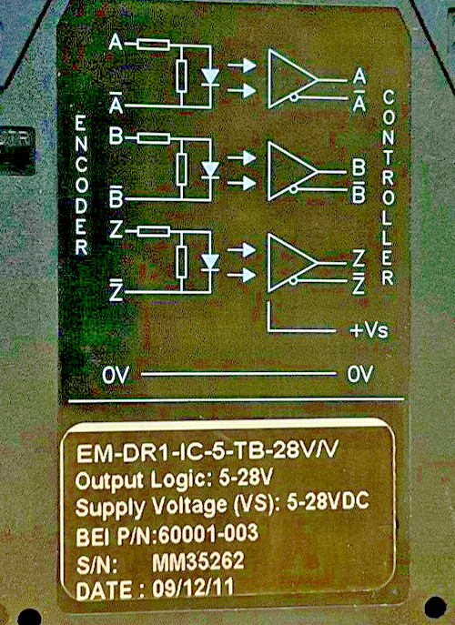 BEI EM-DR1-IC-5-TB-28V/V OPTICAL-ISOLATOR MODULE 5-28V1