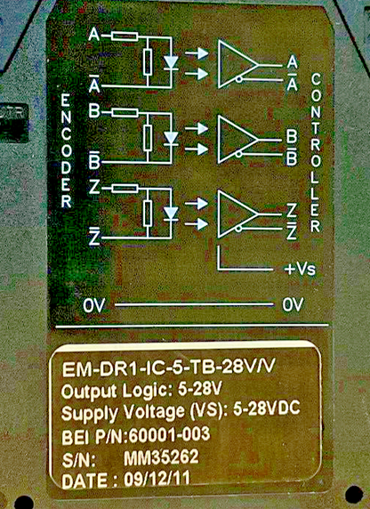 BEI EM-DR1-IC-5-TB-28V/V OPTICAL-ISOLATOR MODULE 5-28V1