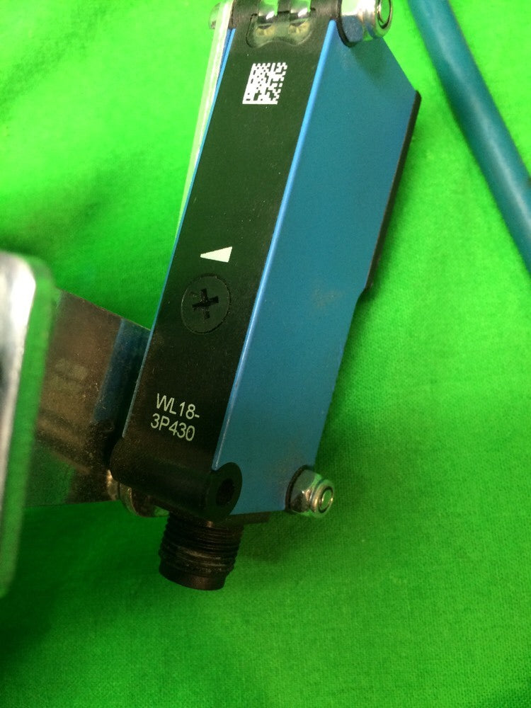 SICK OPTIC CLV650-0120 BARCODE SCANNER & CDM420-0102 POWER SUPPLY W/ WL18-3P4308