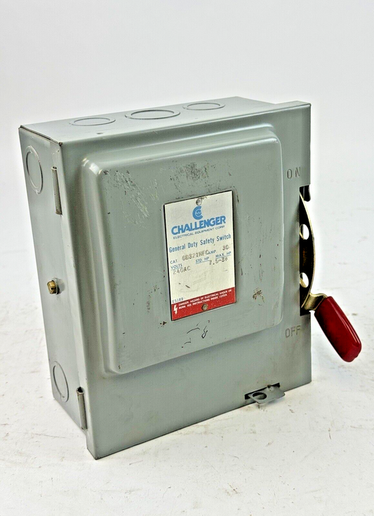 CHALLENGER - GD321NFC - SAFETY SWITCH - 30A/ 240VAC/ 3 POLE/ TYPE 10