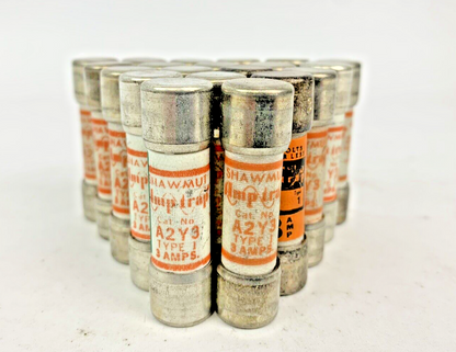 Gould Shawmut Amp-trap A2Y3 3A 250V Fuse "Lot of 20"0