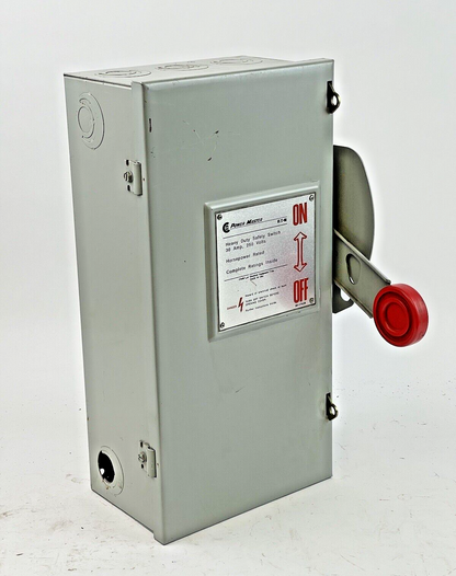 EATON - POWER MASTER - H321SNK - SAFETY SWITCH - 30 A, 120/240 VAC, TYPE 10