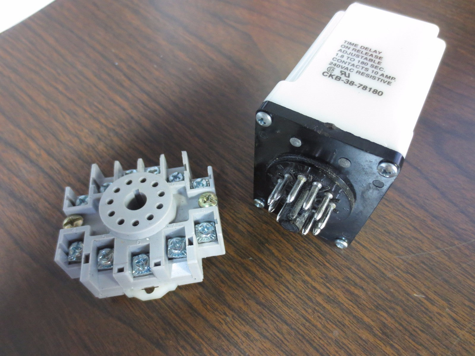 POTTER & BRUMFIELD CKB-38-78180 TIME DELAY RELAY 1.8 to 180 SEC 10A, 240VAC 2