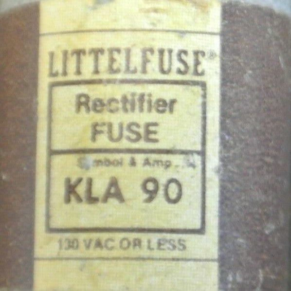 LITTELFUSE KLA90 RECTIFIER FUSE / 90A / 130V / NEW SURPLUS / KLA-901