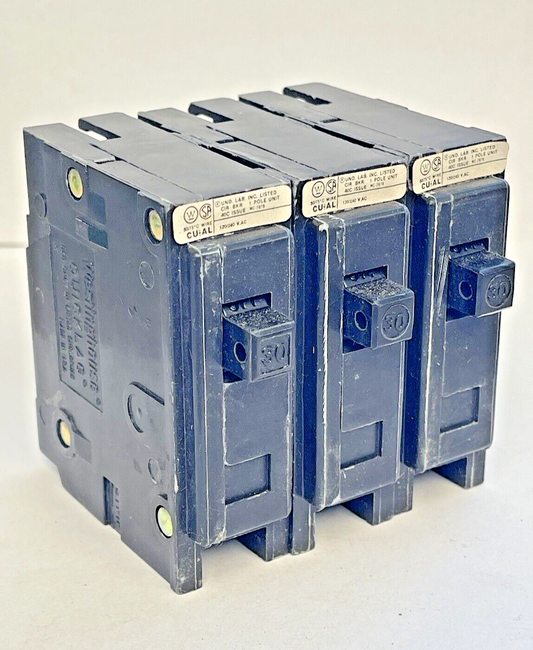 WESTINGHOUSE *LOT OF 3* - QPHW1030 - 30A/1 POLE/240 VAC/QUICKLAG -NEW0