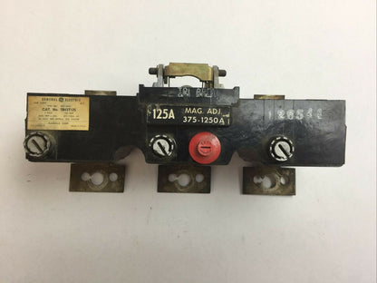 GE TB43T125 TRIP UNIT 125AMP 3POLE MAG TRIP ADJ 375-1250A0