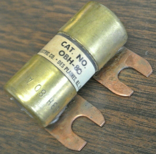 ECONOMY / FPE OBH-80 BOLT-ON FUSE / 80A / 32VDC / NEW SURPLUS0