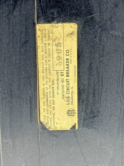 ITE - ET5905 - MOLDED CASE ET-225 CIRCUIT BREAKER - 175 A, 2 POLE, 600 VAC6