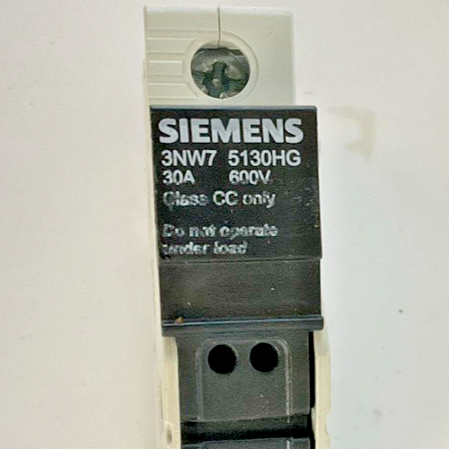 SIEMENS 3NW7 5130HG FUSE HOLDER 30A 600VAC/DC1