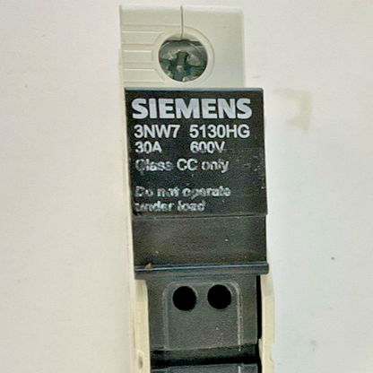 SIEMENS 3NW7 5130HG FUSE HOLDER 30A 600VAC/DC1