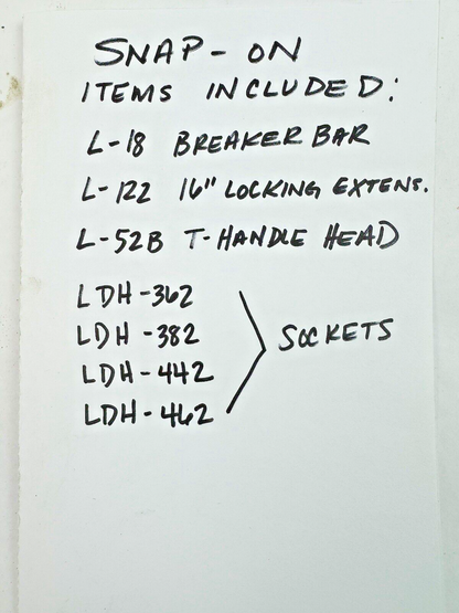 SNAP-ON / JH WILLIAMS - SOCKET SET - AMAZING PIECES - SEE FULL DESCRIPTION BELOW3