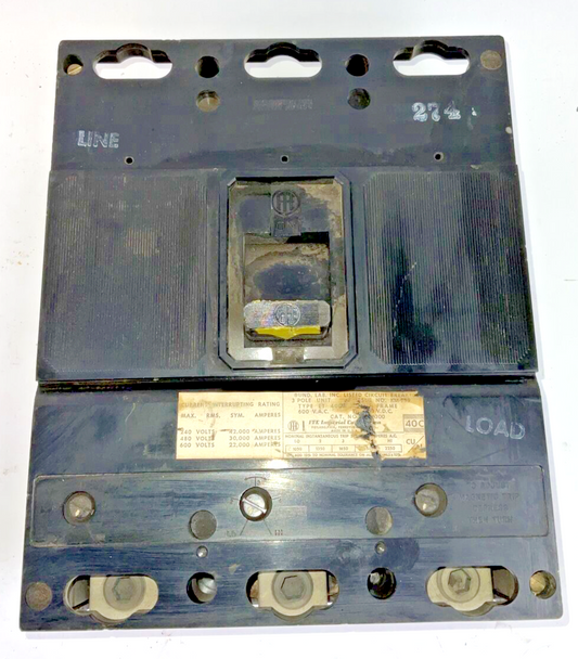 ITE JJ3-B300 CIRCUIT BREAKER 300A 600VAC 3POLE TYPE ET0