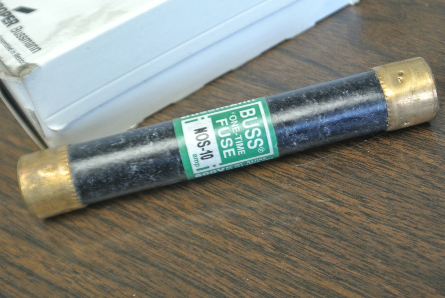 LOT of 5 / COOPER-BUSSMANN / NOS10 / ONE-TIME FUSE / 10A / 600V1