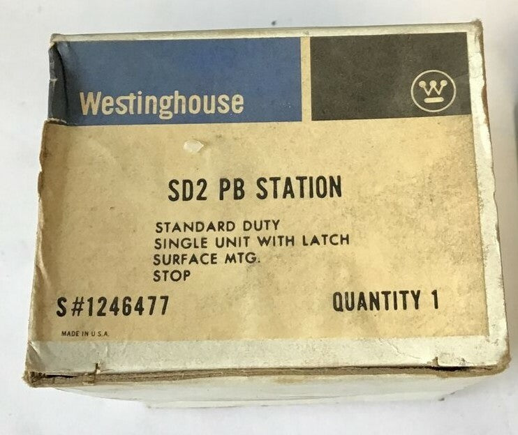 WESTINGHOUSE SD2 PUSH BUTTON STATION STANDARD DUTY 600V 1