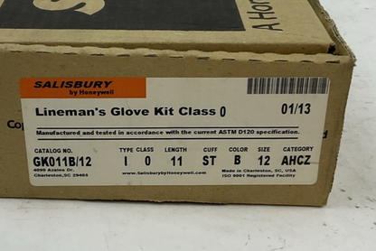HONEYWELL GK011B/12 LINEMAN GLOVES SIZE12 1000V CLASS0 TYPE1 D120 AHCZ SALISBURY4