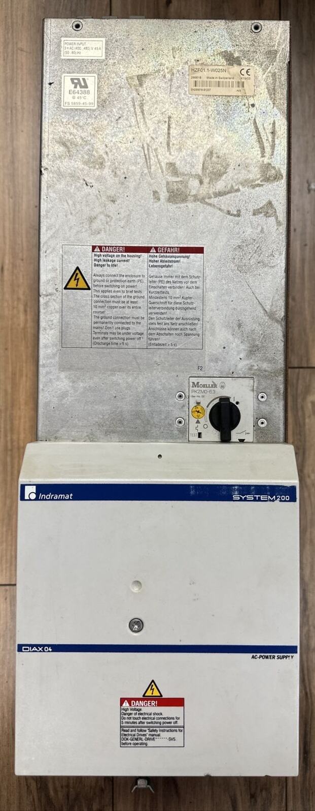 INDRAMAT HZF01.1-W025N SERVO AMPLIFIER INPUT 3X 400...480VAC 45A0
