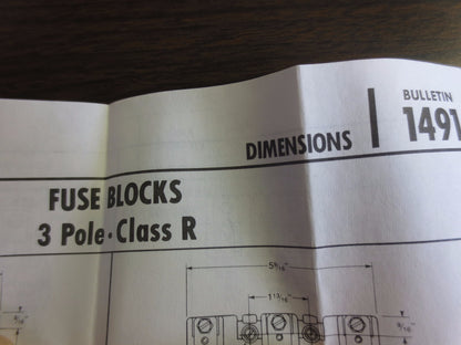 ALLEN-BRADLEY 1491-R333 FUSE BLOCK 61-100A 250-600V, 3P - CLASS R - NEW SURPLUS 6