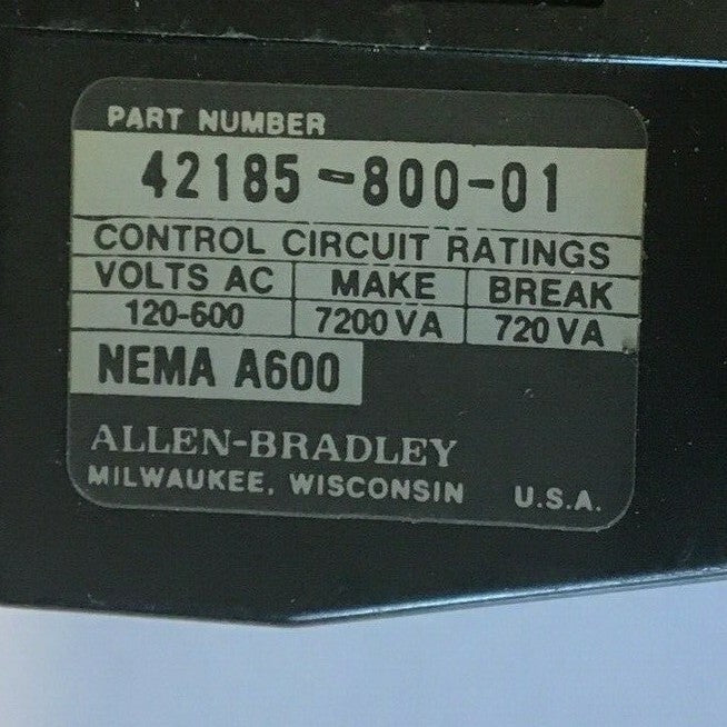 ALLEN BRADLEY 509-BOD STARTER SIZE 1 SER.B W/CB236 COIL W30 HEATER5