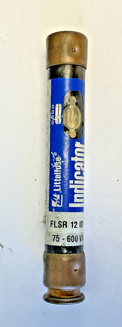 LITTELFUSE FLSR 12 ID INDICATOR FUSE 75-600VAC 12A ***LOTOF3***1