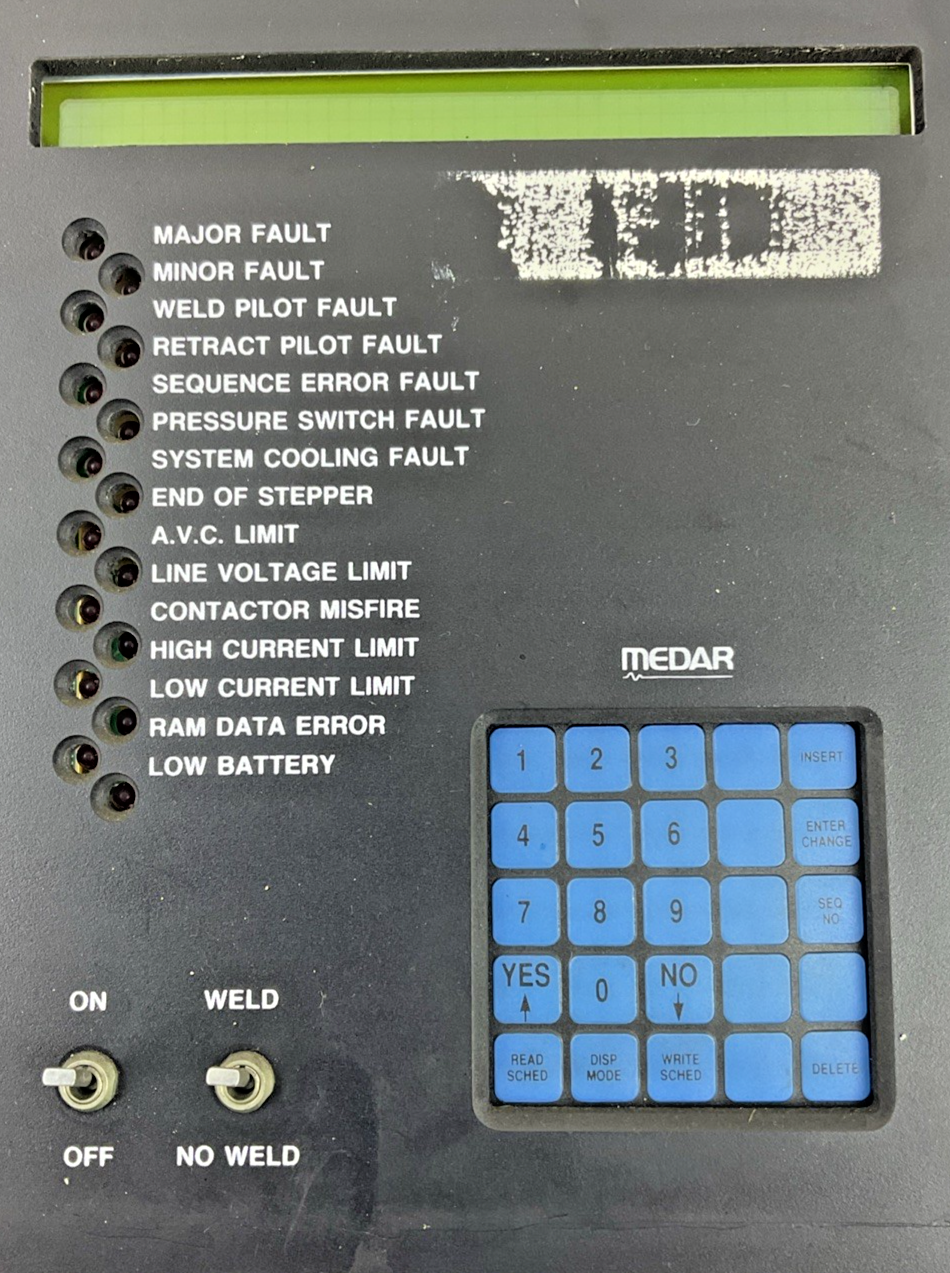 MEDAR 801-0063 SO1 CONTROL BOARD W/ KEYPAD2