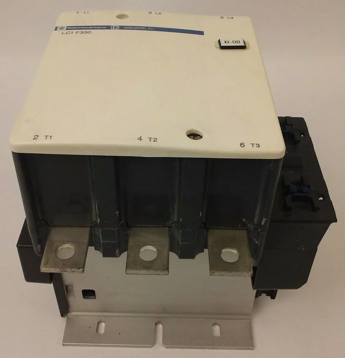 TELEMECANIQUE LC1F330 CONTACTOR,3PH,600VAC, 370A, 250HP, 120/127V 40/400HZ COIL0
