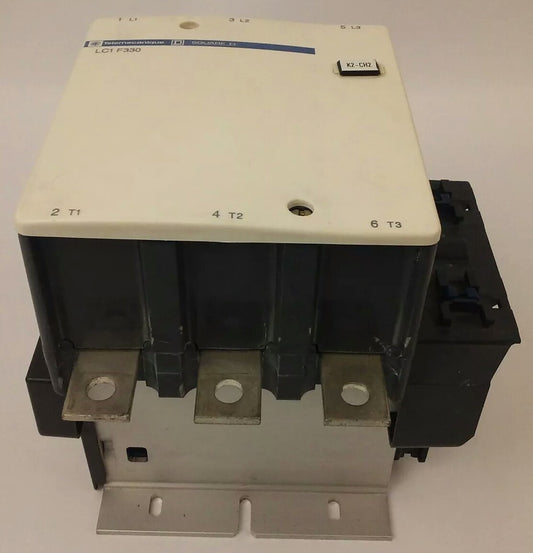 TELEMECANIQUE LC1F330 CONTACTOR,3PH,600VAC, 370A, 250HP, 120/127V 40/400HZ COIL0