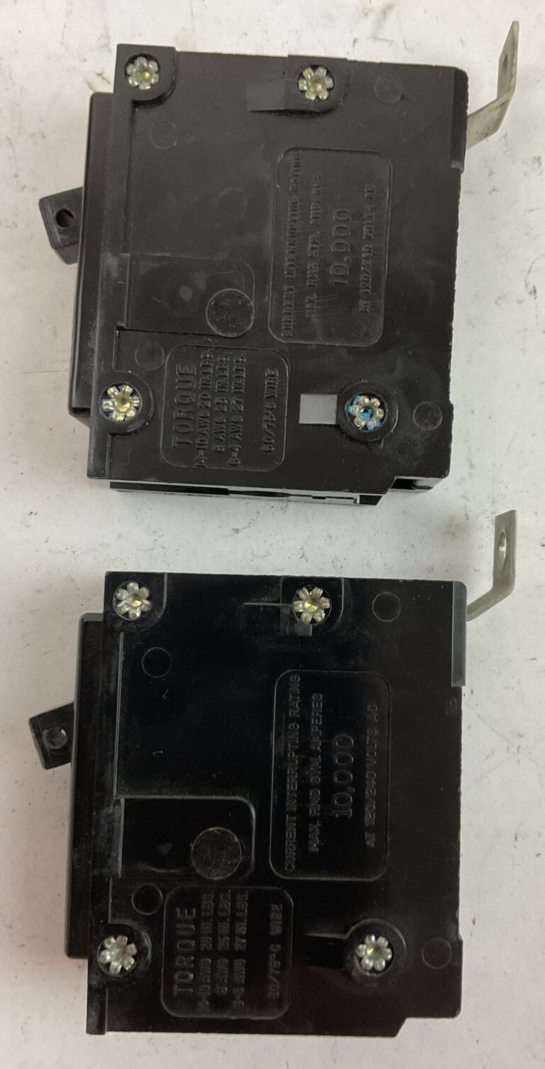 CUTLER HAMMER / WESTINGHOUSE BA115 CIRCUIT BREAKER 15A 1P 120/240VAC (LOT OF 2)4