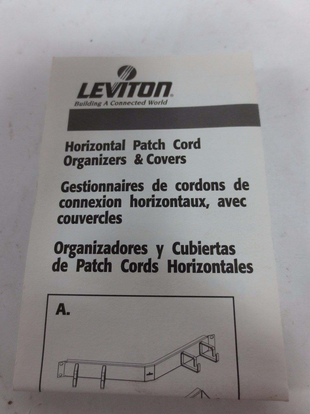 LEVITON 130-49253-BCM / 49253-BCM HORIZONTAL PATCH CORD ORGANIZER - NEW SURPLUS3