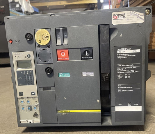 SCHNEIDER WL7EER43A9SXBXXXXM MASTERPACT NW16L 1600A FRAME 600VAC MICROLOGIC 5.0A0