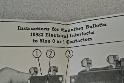 LOT of 3 CUTLER-HAMMER 10933H3 AUXILIARY CONTACT KIT / SIZE 1 / N.C. NEW SURPLUS6