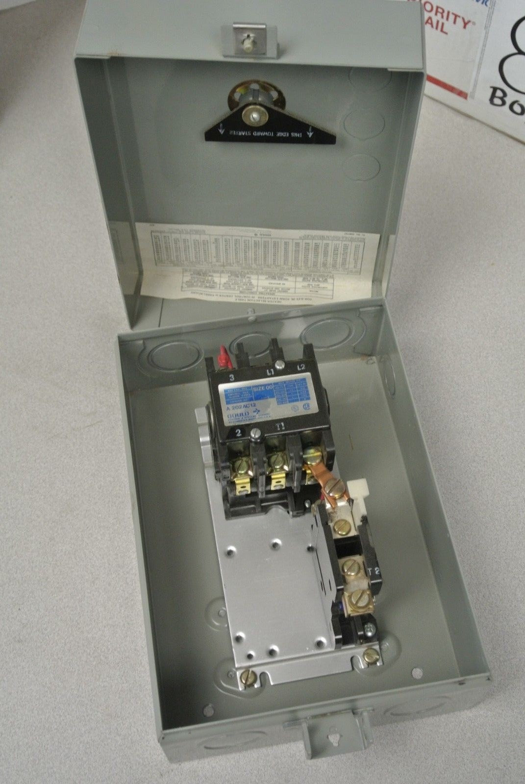 I-T-E A202AC121 / MOTOR CONTROL AC STARTER / SIZE 00 / 110120V / NEW SURPLUS2