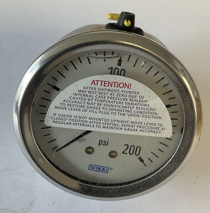 WIKA 213.53 GAUGE 2.5" 1/4NPT 200PSI CBM3