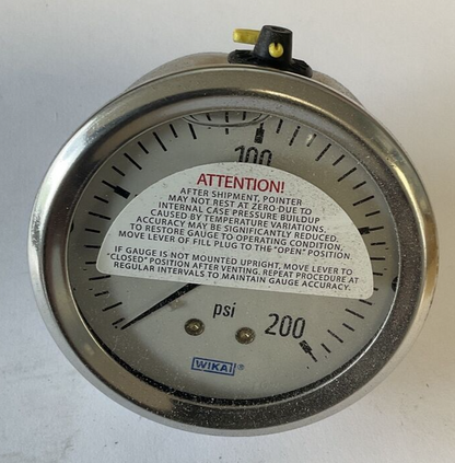 WIKA 213.53 GAUGE 2.5" 1/4NPT 200PSI CBM3