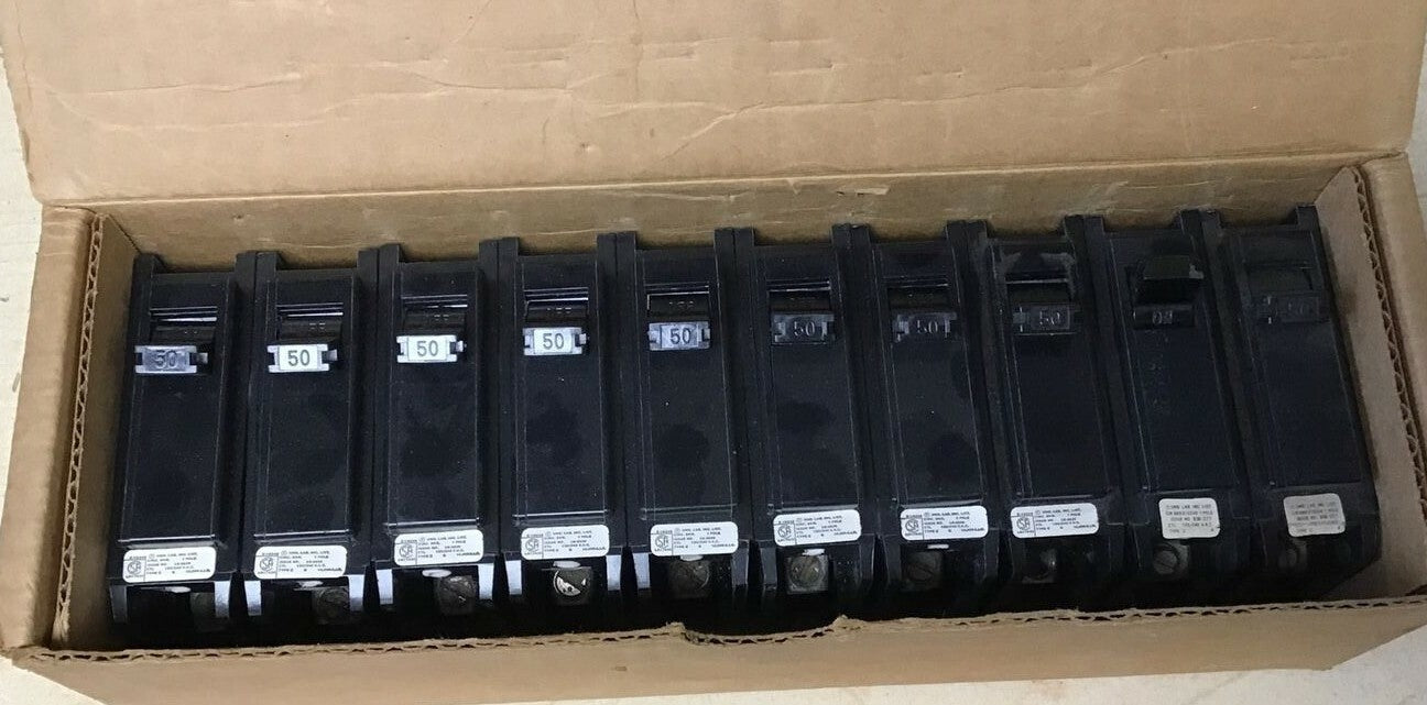 SYLVANIA C-150 CIRCUIT BREAKER 120/240VAC 50A 1POLE TYPE C ***LOTOF10***1