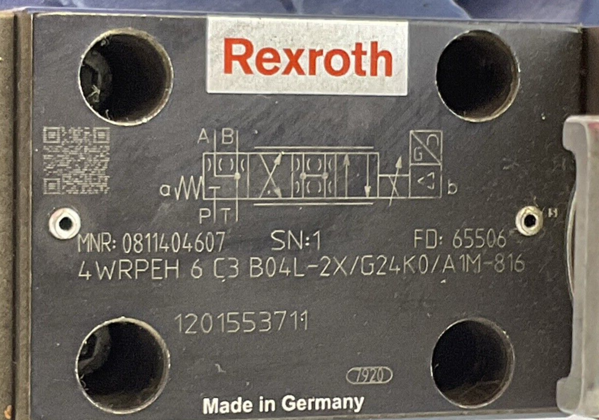 BOSCH 4WRLE 16 EZ180SJ-3X/ 350bar REXROTH 4WRPEH 6 C3 B04L-2X/G24K0/A1M816 VALVE2