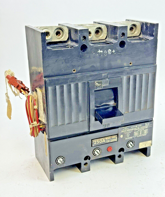 GE - TJK436F000 - CIRCUIT BREAKER W/ 250A TRIP & AUX SWITCH - 3 POLE/600VAC/400A0