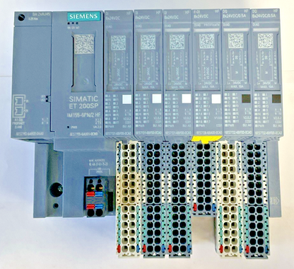 SIEMENS 6ES7 155-6AU01-0CN0 ET200SP SIMATIC S7 WITH MODULES AND BASES0