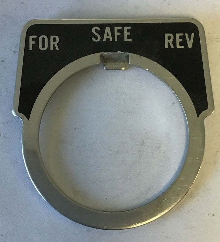 UNBRANDED LEGEND PLATE  FOR/SAFE/REV ***LOTOF28***1