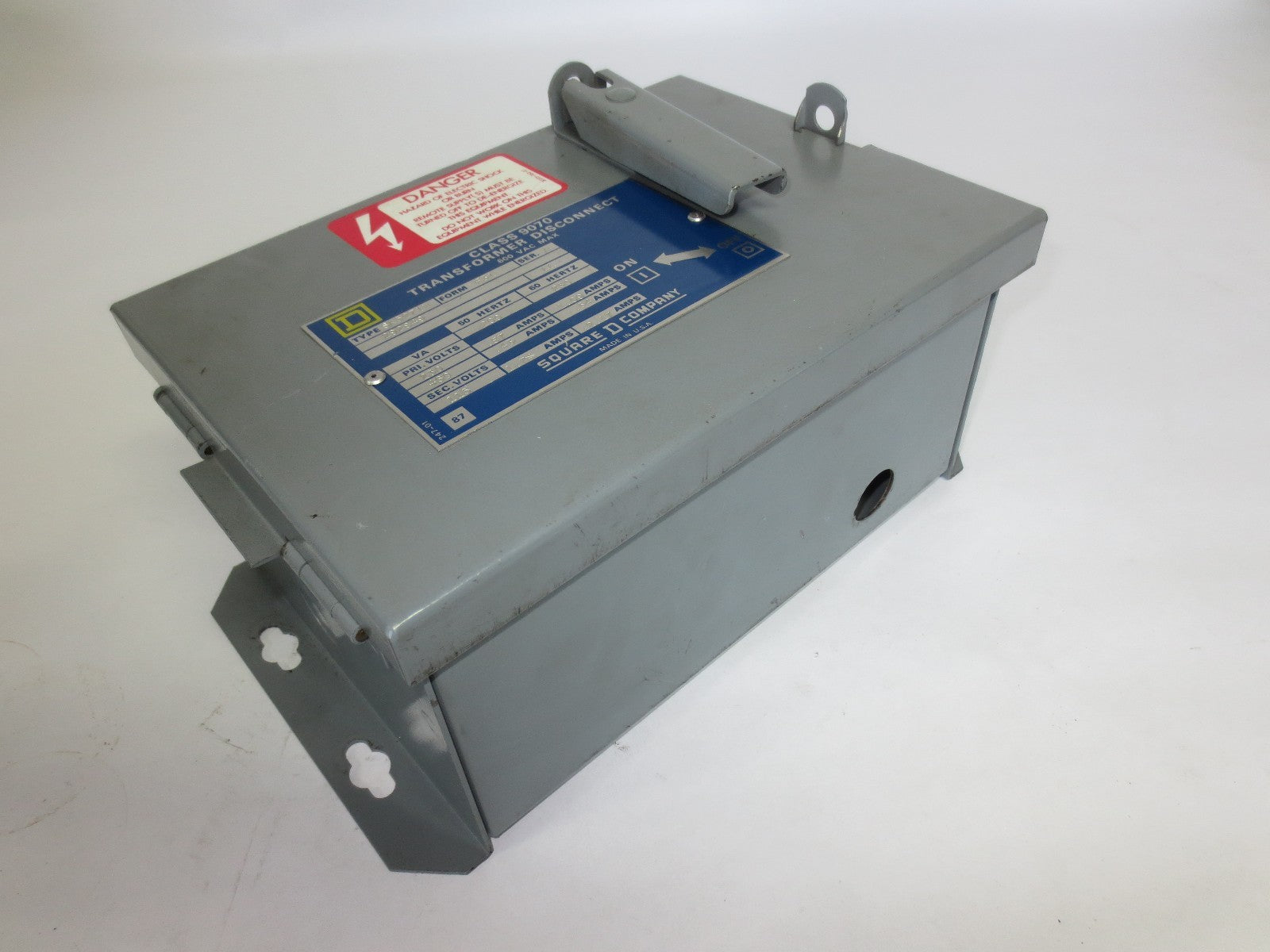 SQUARE D SK5271N TRANSFORMER DISCONNECT 600VAC 250VA/60Hz3