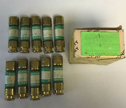 ECONOMY LENR 25 FUSE CLASS RK5 ECON-LIMITER 250VAC 25A ***LOTOF10***0